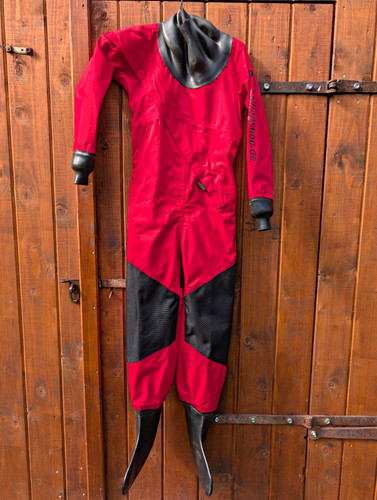 Trockenanzug rot schwarz - trockenanzug, mit